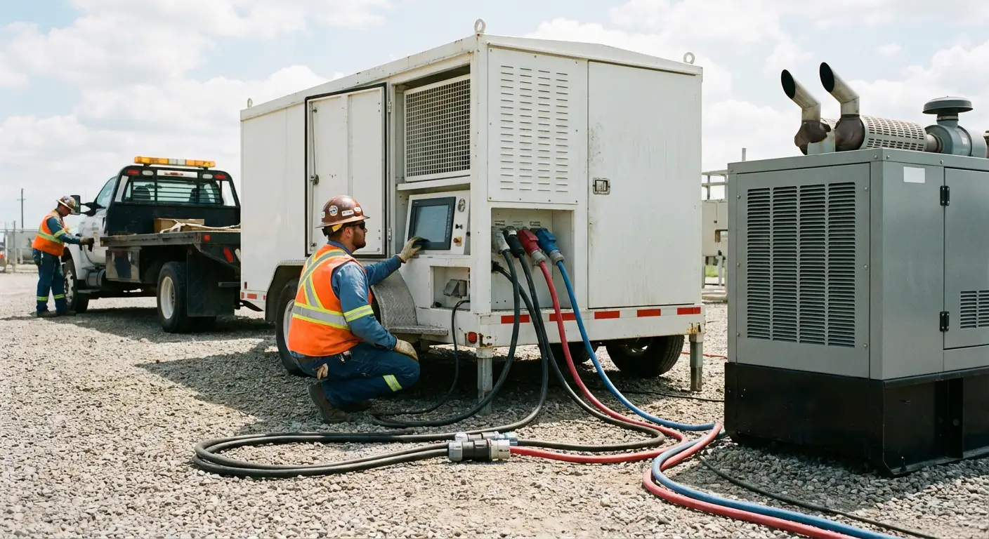 Load bank testing equipment setup in Grand Junction, CO