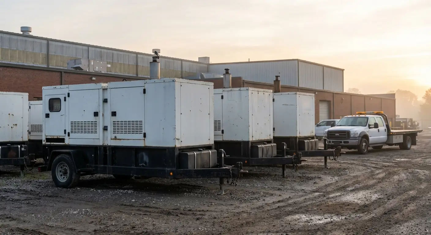 Industrial generator setup during planned shutdown in Grand Junction, CO