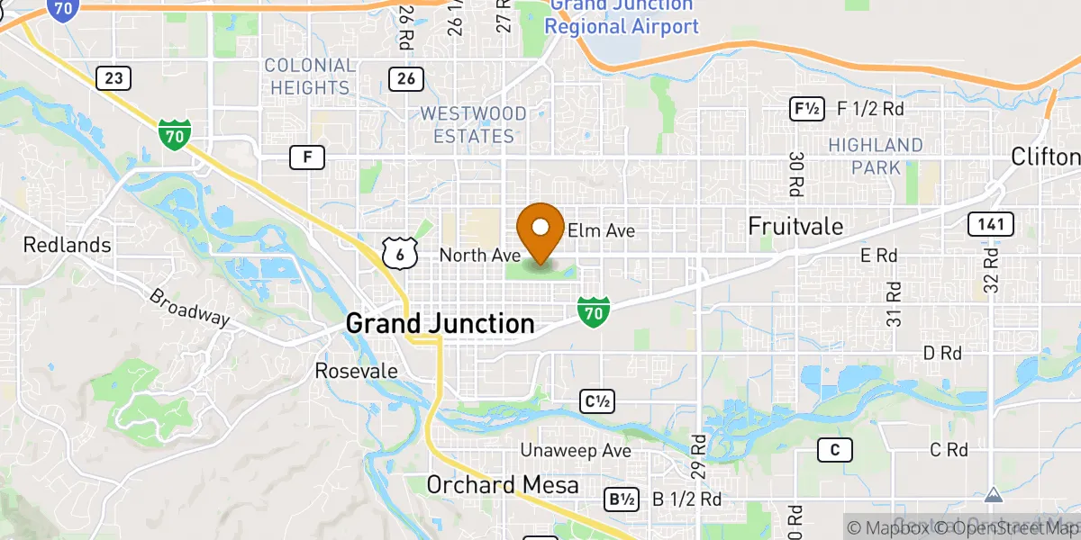 Lincoln Park neighborhood map in Grand Junction, CO